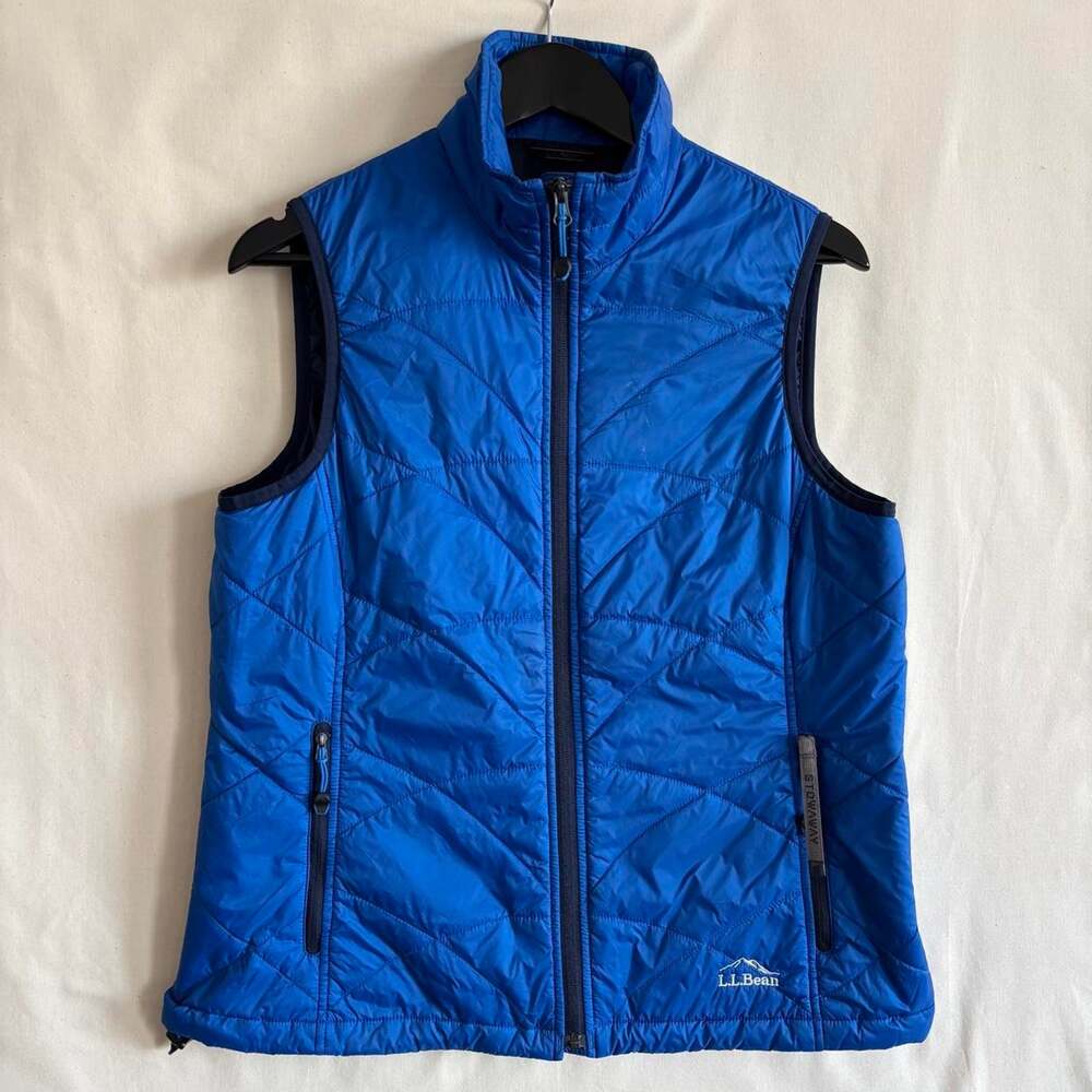 L.L.Bean PrimaLoft Stowaway Blue Quilted Puffer Vest Gorpcore - Size M
